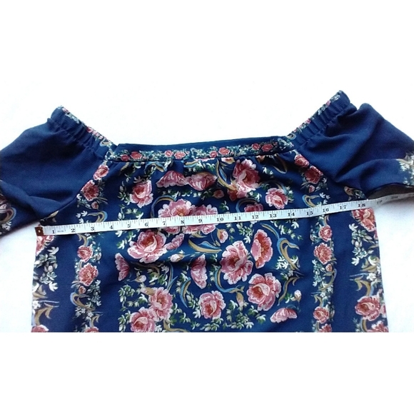 Blue Rain Blouse Size S - Picture 5 of 9